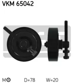 VKM 65042 SKF Натяжной ролик, поликлиновойремень